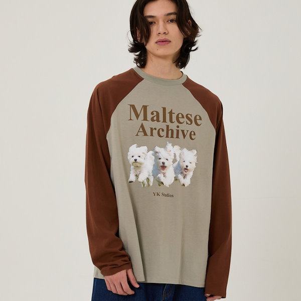 WAIKEI★Maltese Raglan GOOREUM トレーナー Qoo10] WaiKei [韓国 アイドル 着用] Maltese