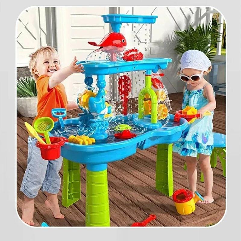 [9月新品底値]水遊び ウォーターテーブル 砂遊び 水遊び 砂遊びツール 砂遊び ビーチ アウトドア ウォーターテーブル サンドテーブル 砂あそび 子ども 玩具 水遊び 子供 玩具推奨