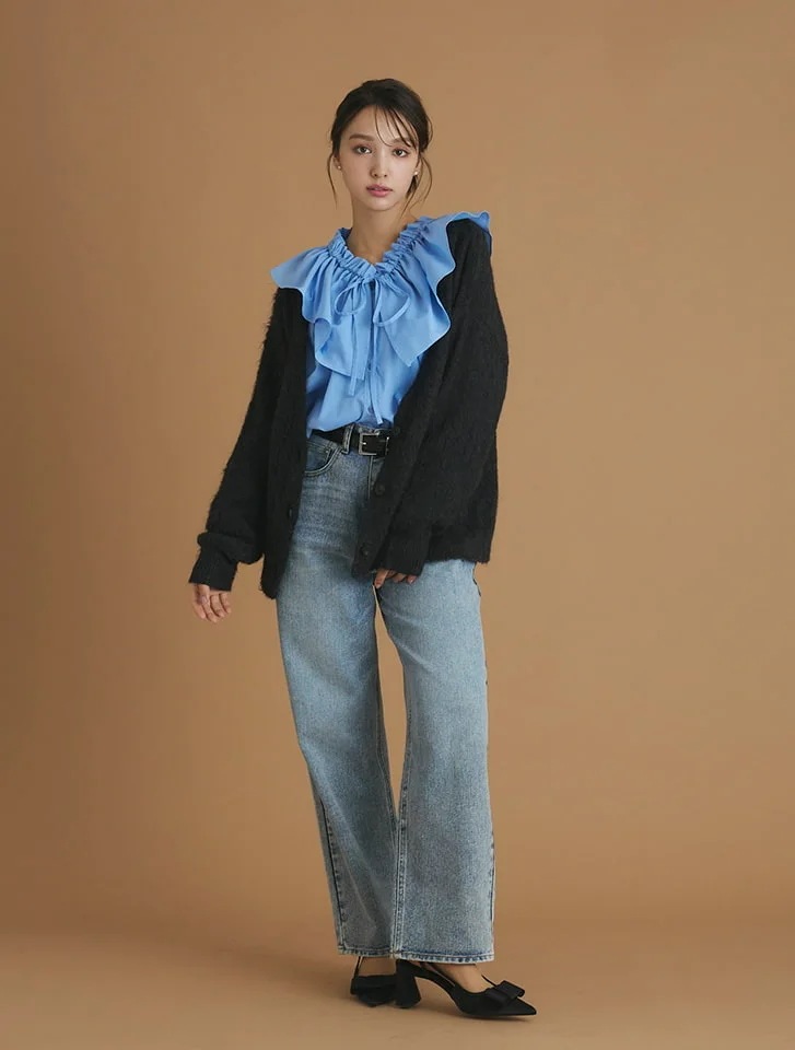 ブークレニットカーディガン