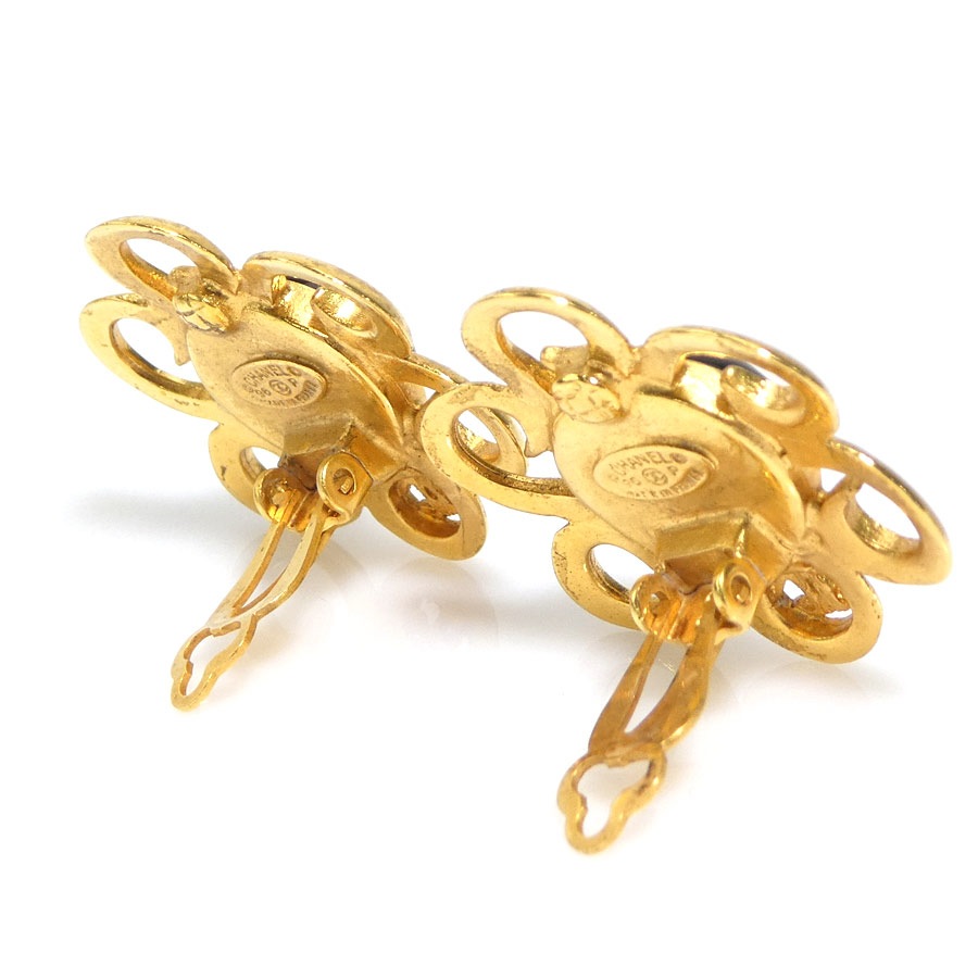 シャネル CHANEL イヤリング ココマーク メタル/ガラスストーン ゴールド/ブラウン レディース e59686a シャネル CHANEL イヤリング ココマーク メタル/ガラスストーン ゴールド/ブラウン レディース e59686a