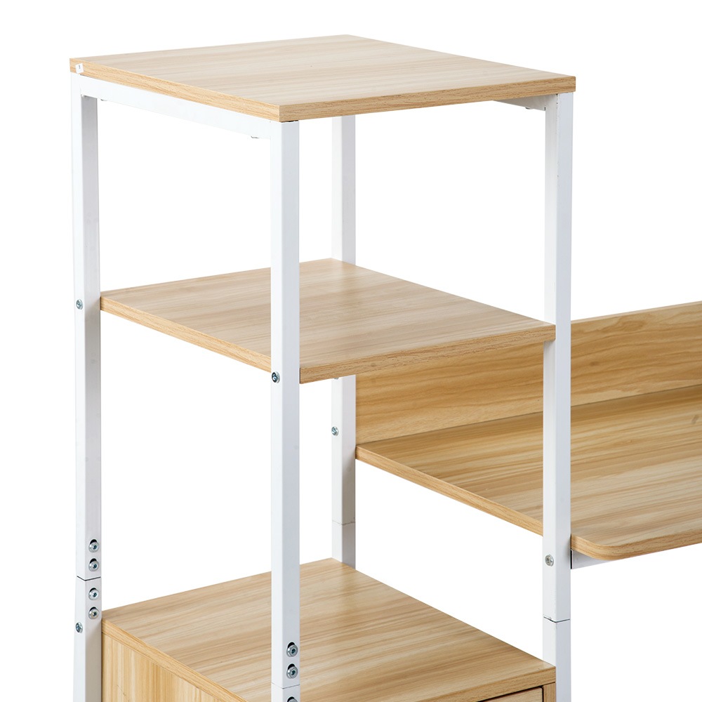 【国内発送&送·料·無·料】【人気商品】【ナチュラル】パソコンデスク 引き出し付き 3段シェルフ付 木製 ミシン台 パソコンデスク 学習机 書斎机 勉強机 【国内発送&送·料·無·料】【人気商品】【ナチュラル】パソコンデスク 引き出し付き 3段シェルフ付 木製 ミシン台 パソコンデスク 学習机 書斎机 勉強机