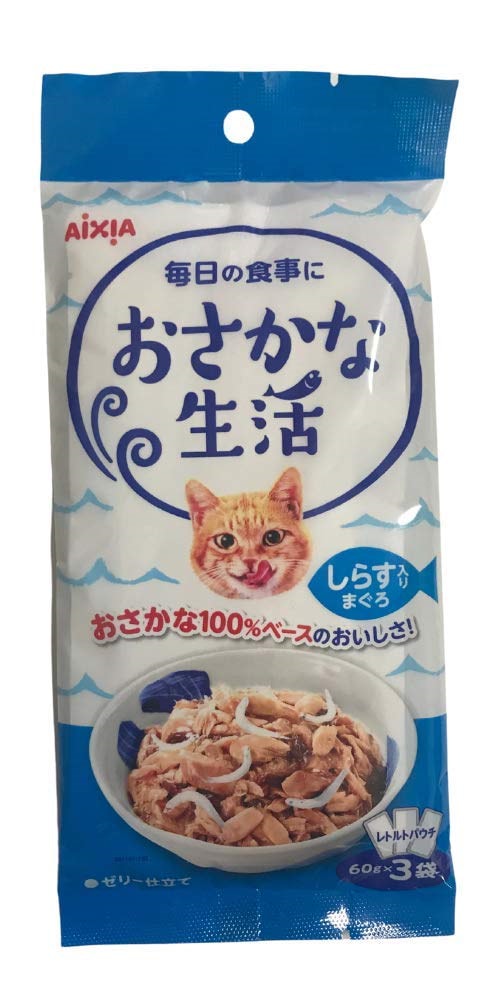 健康缶 おさかな生活 まぐろ 180g(60g×3袋)×24個セット 健康缶 アイシア おさかな生活 かにかま入りまぐろ 180g(60g×3袋)×