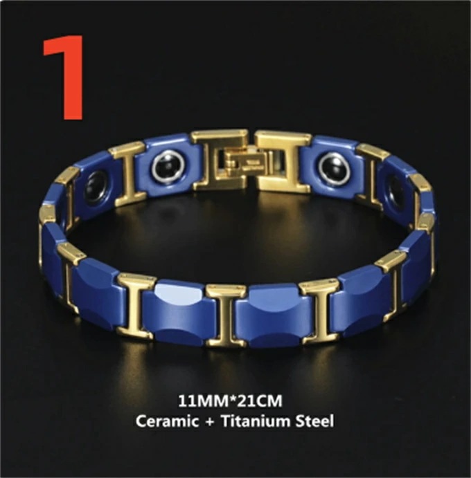 チタンとステンレス鋼の磁気ブレスレット,痩身,ヘマタイト ストレス解消 痩身ブレスレット 女性の減量 エネルギーマグネット付きの磁気ブレスレット エネルギーヨガ減量疲労緩和療法瞑想 癒しの石