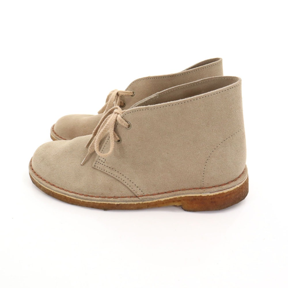 クラークス オリジナルス スエードレザー デザート チャッカブーツ GB 4 1/2 グレージュ Clarks ORIGINALS クレープソール レディース 古着 クラークス オリジナルス スエードレザー デザート チャッカブーツ GB 4 1/2 グレージュ Clarks ORIGINALS クレープソール レディース 古着