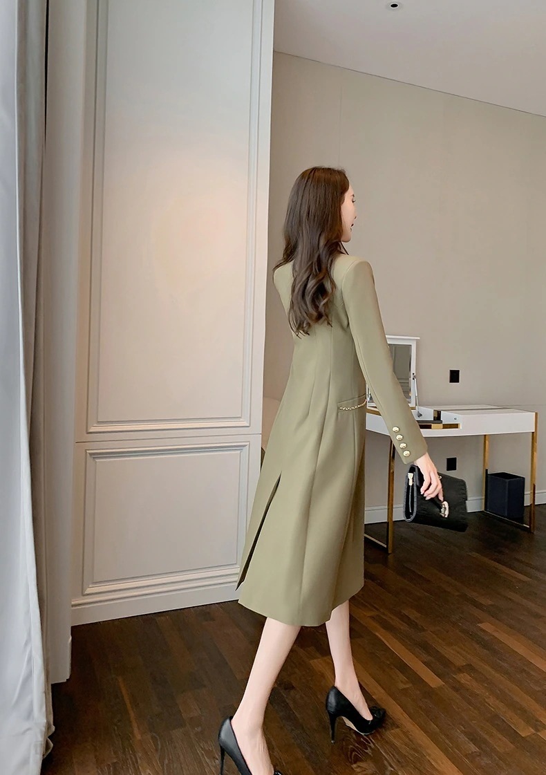 【3日で出荷】【Fellow 20％割】ダブルブレスト トレンチコート 通勤 チェスターコート 春秋冬 アウター ウインドブレーカー フォーマル 同窓会 披露宴 卒業式 結婚式 演奏会 パーティー
