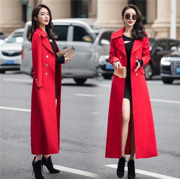 超ロングコート　トレンチコート　チェスターコート 40代 体型カバー ロングコート 着痩せ レディー