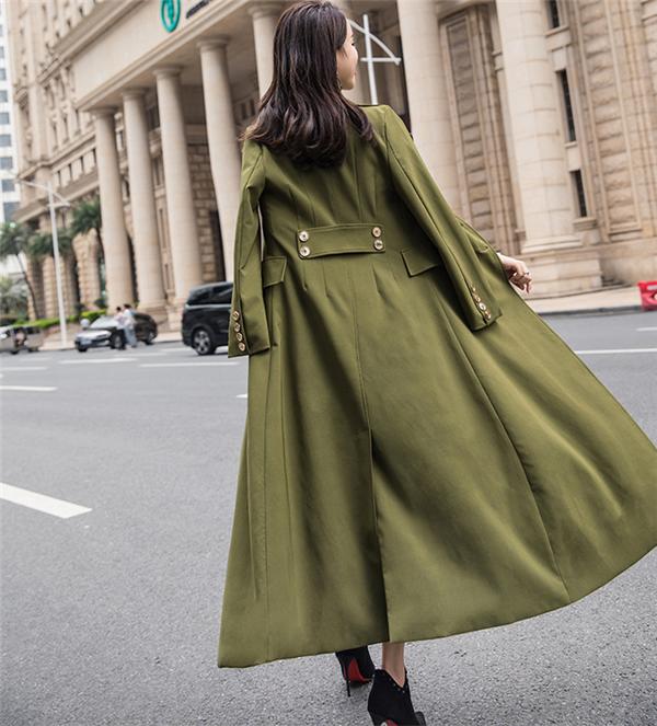 超ロングコート　トレンチコート　チェスターコート 40代 体型カバー ロングコート 着痩せ レディー