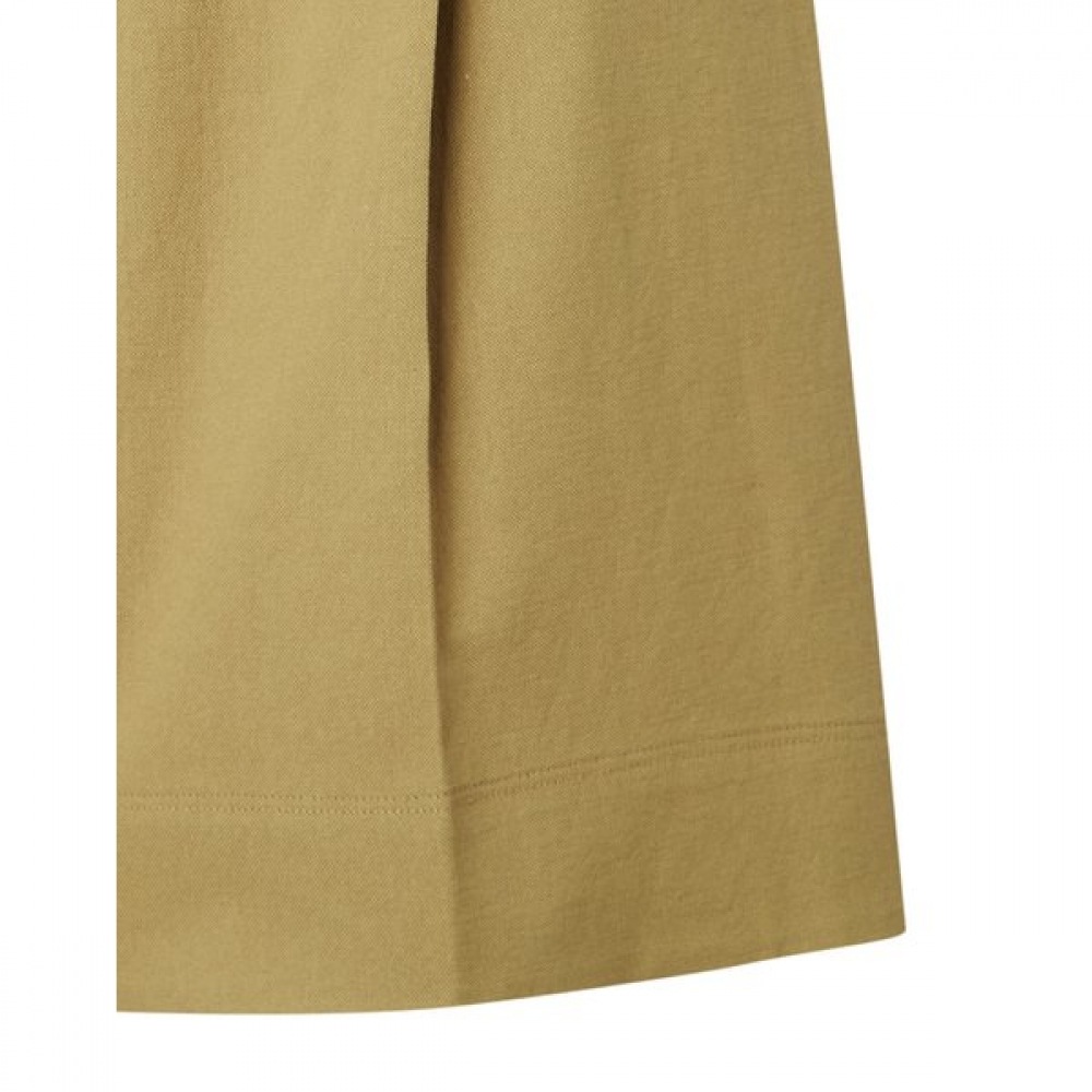 [24SS] [リネン] カーキリネンブレンドワンタックバミューダパンツHSPA4B491K2