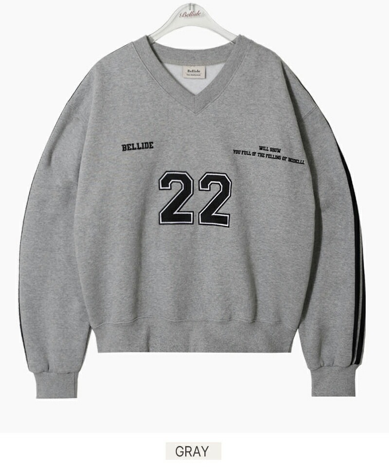 メガ割りSALE]裏起毛ナンバーVネックスウェット・p618584