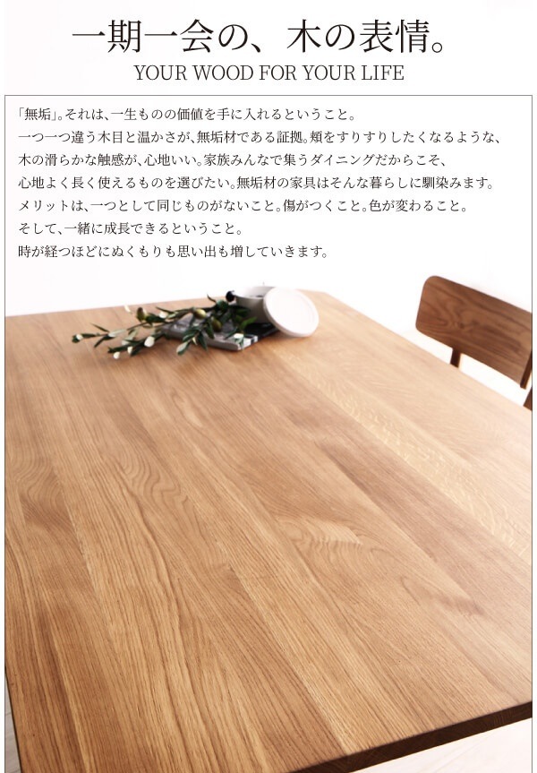 天然木オーク無垢材ダイニングシリーズ [KOEN]コーエン ダイニングチェア単品（2脚組）