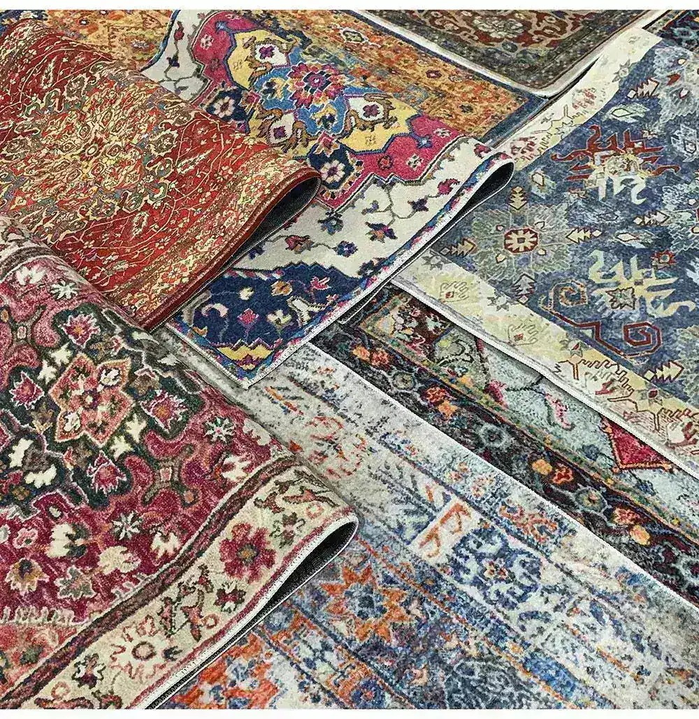 カーペット フラワー ラグ 絨毯 200*300 じゅうたん ペルシャ絨毯風 モダン ラグマット 花柄 敷物 おしゃれ フロアマット