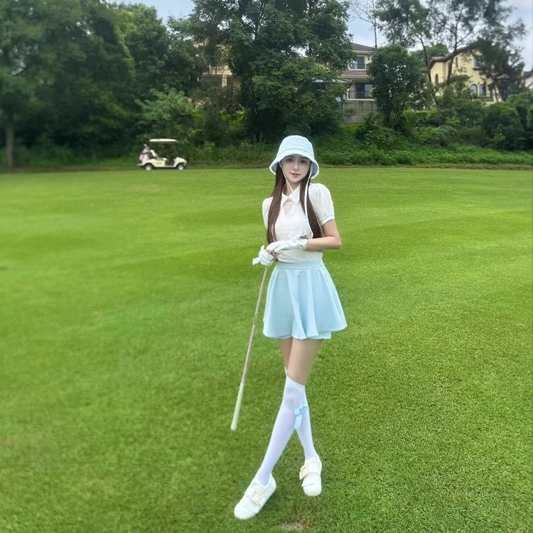 2025新作 ゴルフウェア スカート 半袖 アウトドア 通気/排汗/速乾 レディース ゴルフ スポーツ テニスウェア