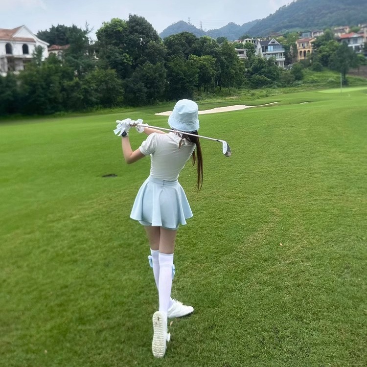 2025新作 ゴルフウェア スカート 半袖 アウトドア 通気/排汗/速乾 レディース ゴルフ スポーツ テニスウェア