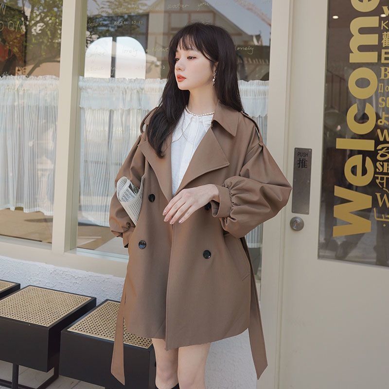 高質感 裏地付 トレンチコート レディース 新作 秋アウター 韓国ファッション 百掛け長袖コート ジャケット 20代 30代 40代 通勤