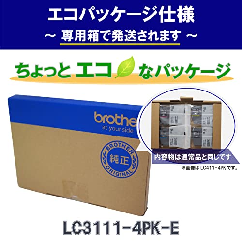 【ブラザー純正】インクカートリッジ4色パック(エコパッケージ) LC3111-4PK-E 対応型番:DCP-J987NDCP-J982NDCP-J582NMFC-J738DN 他 【ブラザー純正】インクカートリッジ4色パック(エコパッケージ) LC3111-4PK-E 対応型番:DCP-J987NDCP-J982NDCP-J582NMFC-J738DN 他