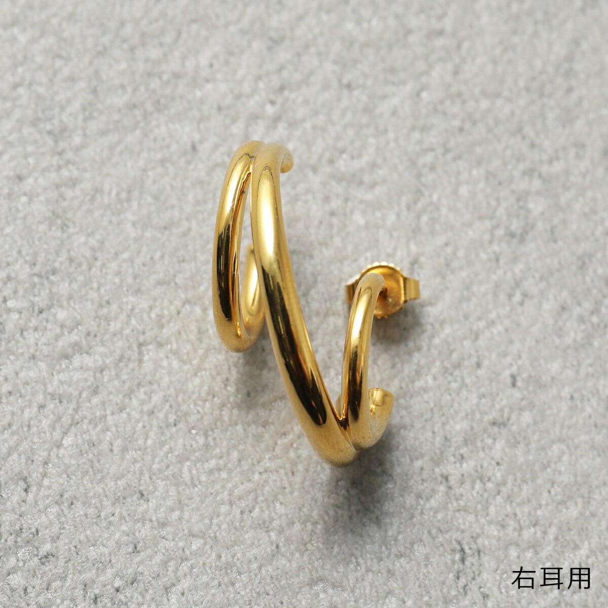 シャルロットシェネ　片耳用ピアス　ゴールド・シルバーコンビ Charlotte Chesnais シャルロットシェネ ピアス Triplet Earring