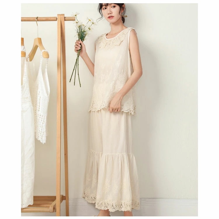 ぺチパンツ レース ロング 綿 ペチコート レディース パンツ 大きいサイズ 春夏 フレア インナーパンツ 刺繍 裾レース ロングペチパンツ 重ね着 コットン100% 綿100% 天然素材 ゆったり