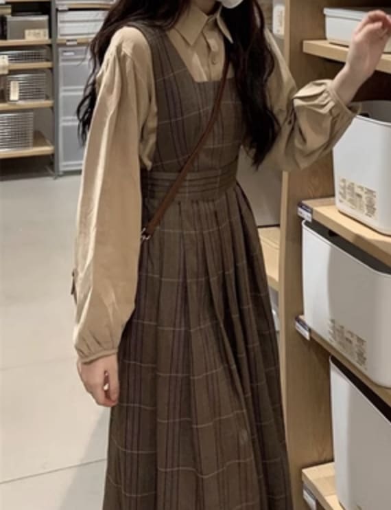 ワンピース シャツ ブラウス ミモレ丈 長袖 かわいい 大人可愛い きれいめ シンプル カジュアル 大人 上品 おしゃれ お洒落 大人女子 こなれ感 個性的 主役級 存在感 美容師
