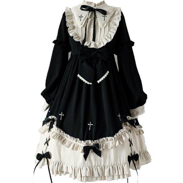 ワンピース コスチューム ゴシッ クゴスロリ クラシカル ロリー タ