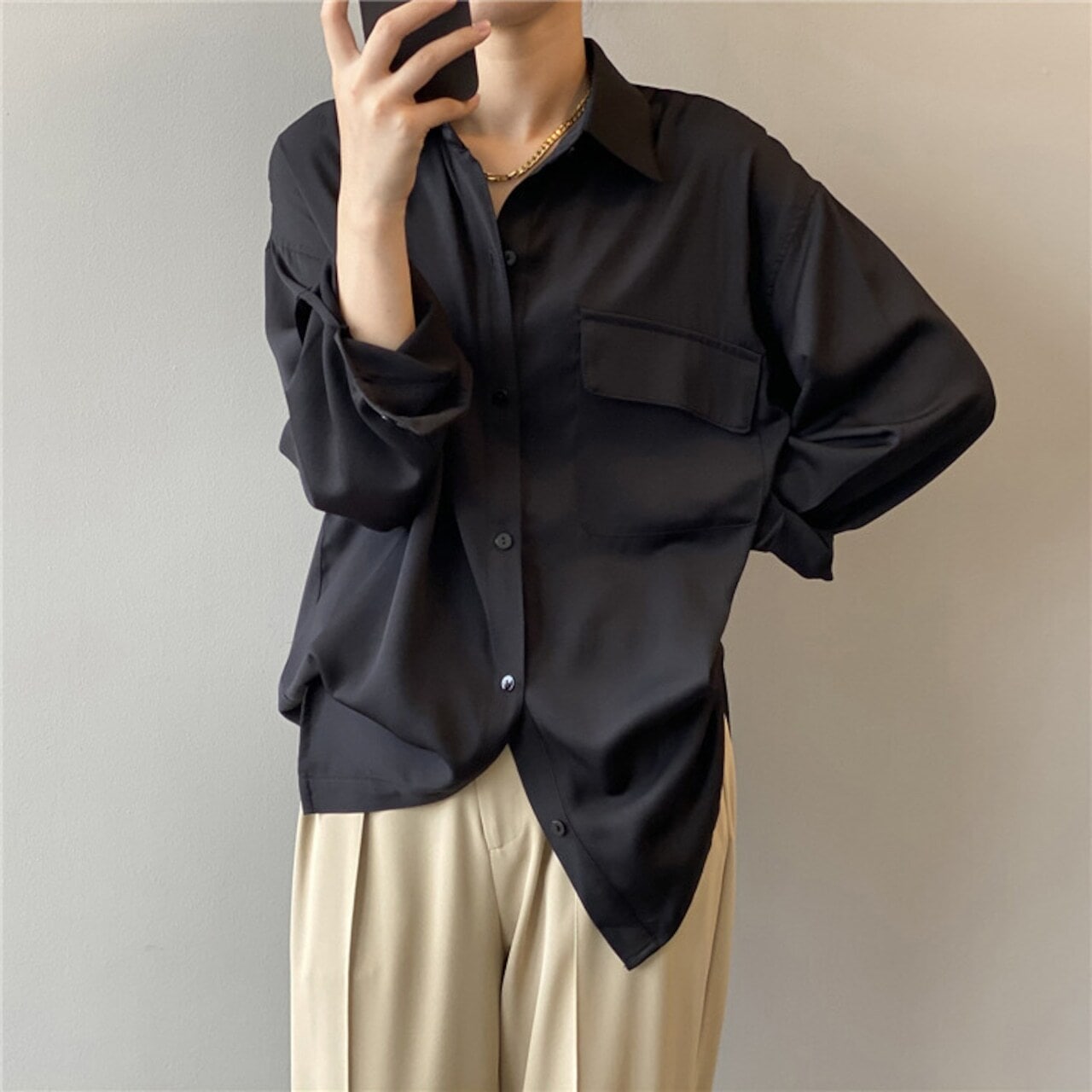 デザインシャツ 無地 長袖 ブラウス 3色 レディース トップス シンプル カジュアル おしゃれ エレガント 春 秋 オフィス 通勤 お出かけ ショッピング カフェ M L ゆったり ホワイト デザインシャツ 無地 長袖 ブラウス 3色 レディース トップス シンプル カジュアル おしゃれ エレガント 春 秋 オフィス 通勤 お出かけ ショッピング カフェ M L ゆったり ホワイト