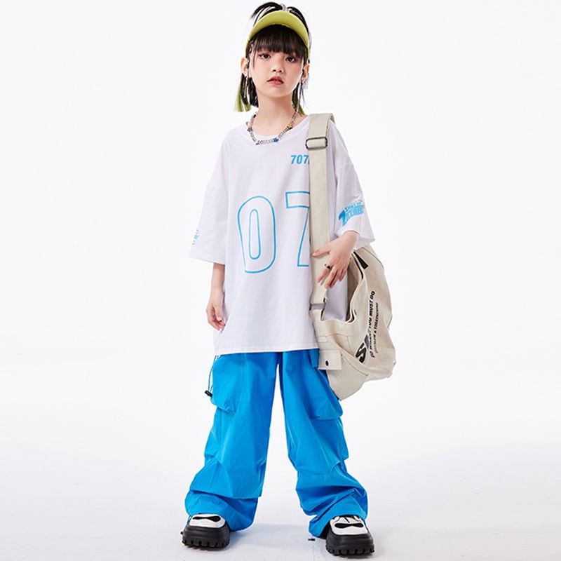 街のダンスの子供のファッション服の女の子のドーパミンのスーツのファッションブランドの夏の男の子のヒップホップダンスの公演服のhiphop馬甲