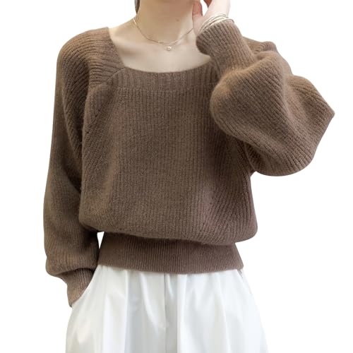 セーター レディース リブニット スクエアネック ボリューム袖 バルーン 長袖 ハイゲージ トップス ショート丈 薄手 長袖 ふんわり カジュアル シンプル おしゃれ 大人 かわいい デイリー 秋 冬 セーター レディース リブニット スクエアネック ボリューム袖 バルーン 長袖 ハイゲージ トップス ショート丈 薄手 長袖 ふんわり カジュアル シンプル おしゃれ 大人 かわいい デイリー 秋 冬