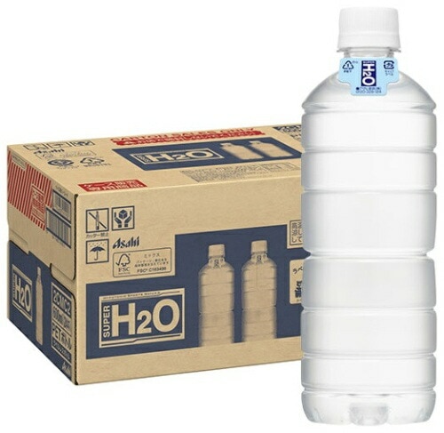 アサヒ スーパーH2O ラベルレス 600ml ペットボトル 48本 (24本入×2 まとめ買い) 熱中症対策 スポーツドリンク 水分補給