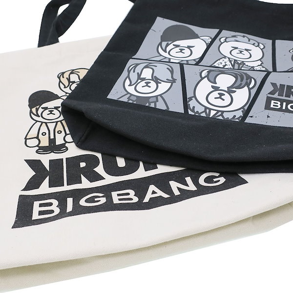 KRUNK BIGBANG トートバッグ キャンバストート FXXK IT ビッグバン ケイカンパニー K-POPアーティスト オフィシャル  キャラクターグッズ通販 シネマコレクション