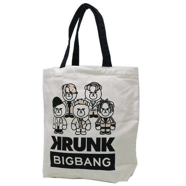 KRUNK BIGBANG トートバッグ キャンバストート FXXK IT ビッグバン ケイカンパニー K-POPアーティスト オフィシャル  キャラクターグッズ通販 シネマコレクション