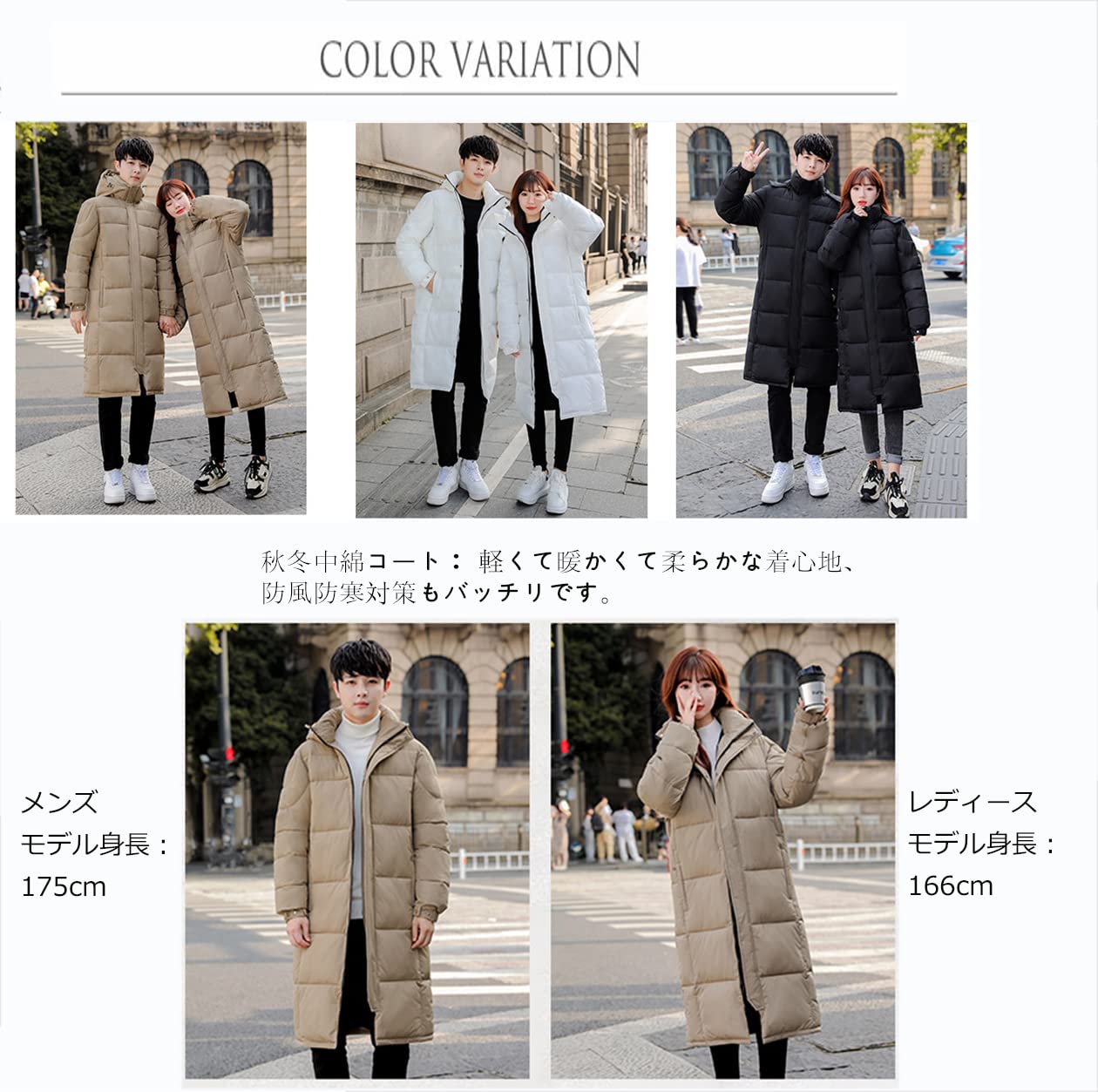 [Sulliwayu] 中綿コート レディース 中綿 ダウンコート ロングコート アウター ロング フード 軽量 カジュアル 大きいサイズ 膝下 かわいい 防寒 女性用 冬服 コート 冬
