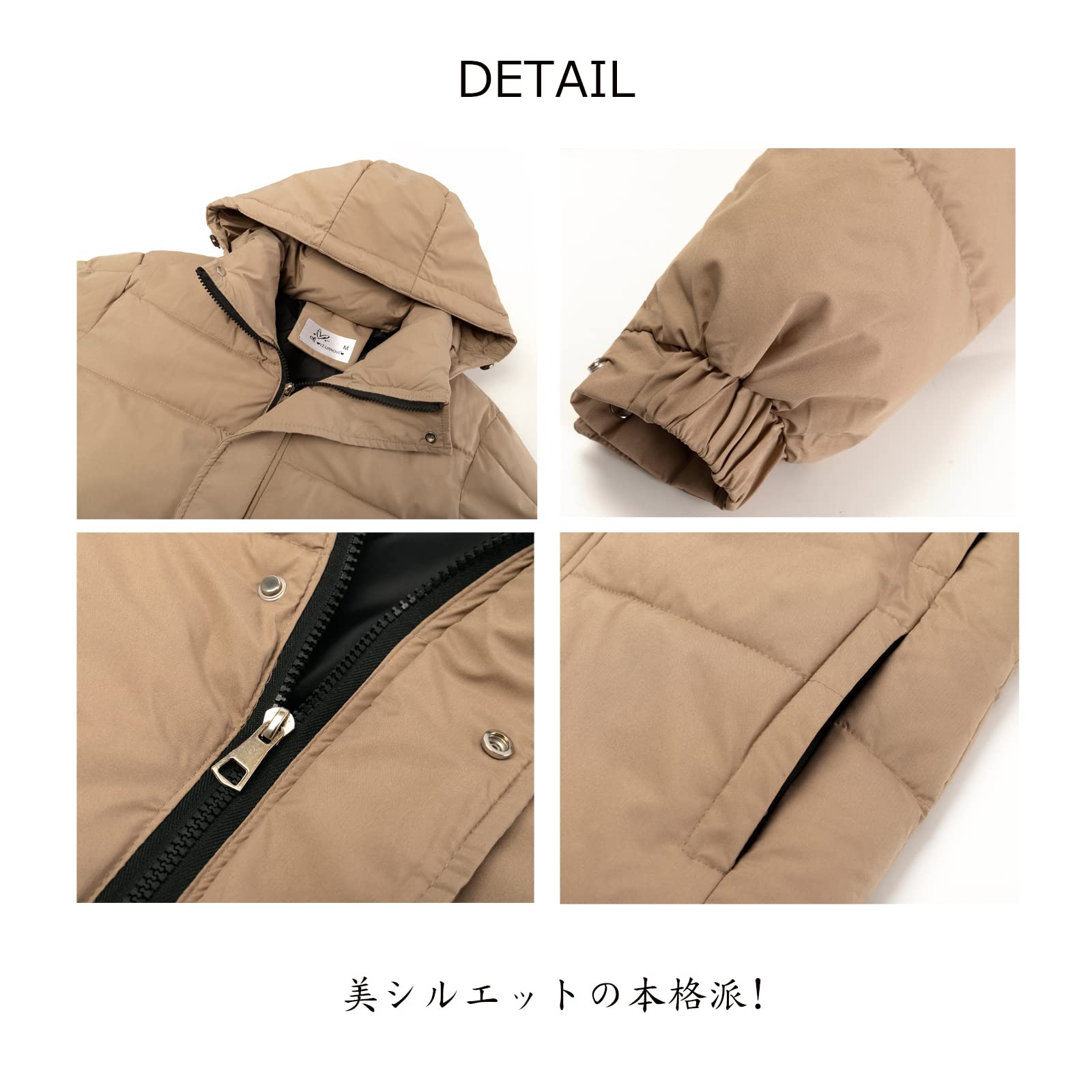 [Sulliwayu] 中綿コート レディース 中綿 ダウンコート ロングコート アウター ロング フード 軽量 カジュアル 大きいサイズ 膝下 かわいい 防寒 女性用 冬服 コート 冬