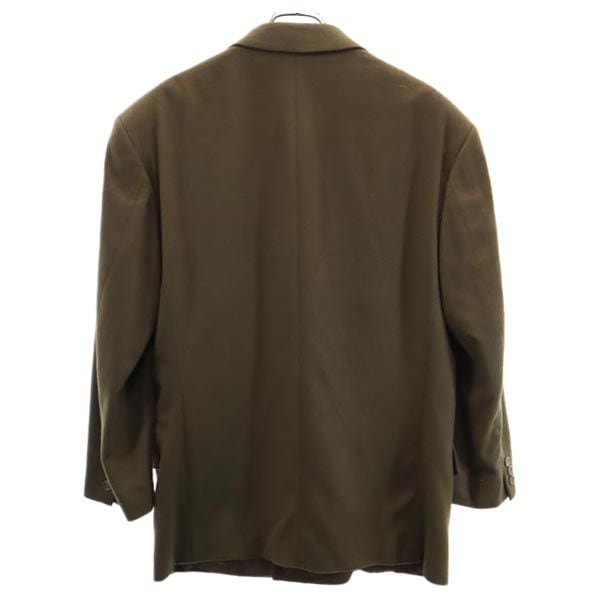 ロロピアーナ ヒューゴボス スイス製 カシミヤ100% テーラードジャケット カーキ Loro Piana HUGO BOSS ダブルボタン メンズ ロロピアーナ ヒューゴボス スイス製 カシミヤ100% テーラードジャケット カーキ Loro Piana HUGO BOSS ダブルボタン メンズ