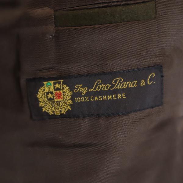 ロロピアーナ ヒューゴボス スイス製 カシミヤ100% テーラードジャケット カーキ Loro Piana HUGO BOSS ダブルボタン メンズ ロロピアーナ ヒューゴボス スイス製 カシミヤ100% テーラードジャケット カーキ Loro Piana HUGO BOSS ダブルボタン メンズ