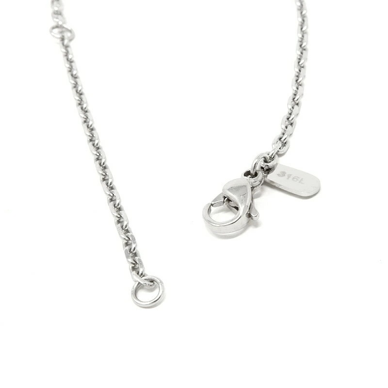 LH-1 タテガミ ダブルリングネックレス サージカルステンレス(シルバー) 03NE0215SV ステンレスネックレス チェーン45~50cm ペンダン LH-1 タテガミ ダブルリングネックレス サージカルステンレス(シルバー) 03NE0215SV ステンレスネックレス チェーン45~50cm ペンダン