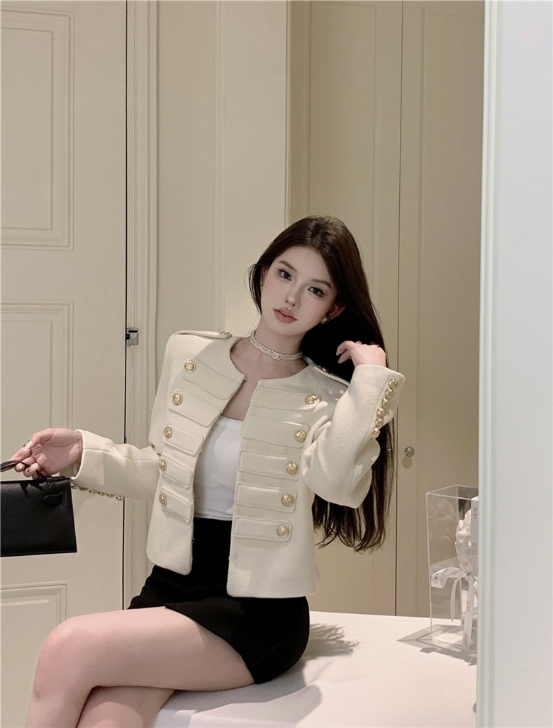 大人っぽく今年らしい 秋冬 アウター エレガント きれいめ エレガント カジュアル 韓国っぽ OL 通勤 フェミニン 女っぽ オフィス羽織りフレンチ