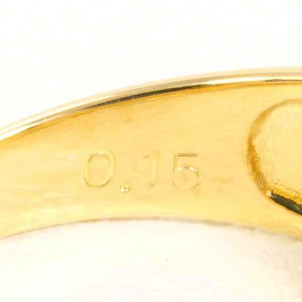 PT900 プラチナ K18YG リング 指輪 12号 ダイヤ 0.15 ジュエリー 中古 PT900 プラチナ K18YG リング 指輪 12号 ダイヤ 0.15 ジュエリー 中古