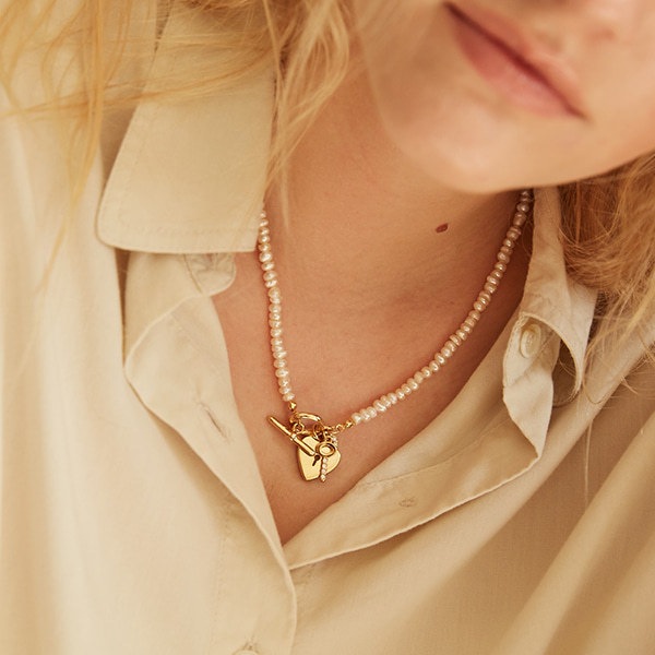 TWICE ナヨン愛用送料込み Open Your Heart Pearl Necklace