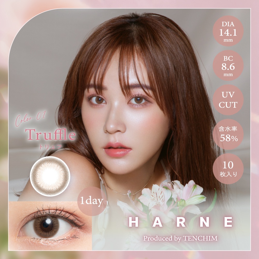 HARNE ハルネ 8箱セット (1箱10枚) カラコン ワンデー 1day 1日使い捨て HARNE ハルネ 8箱セット (1箱10枚) カラコン ワンデー 1day 1日使い捨て