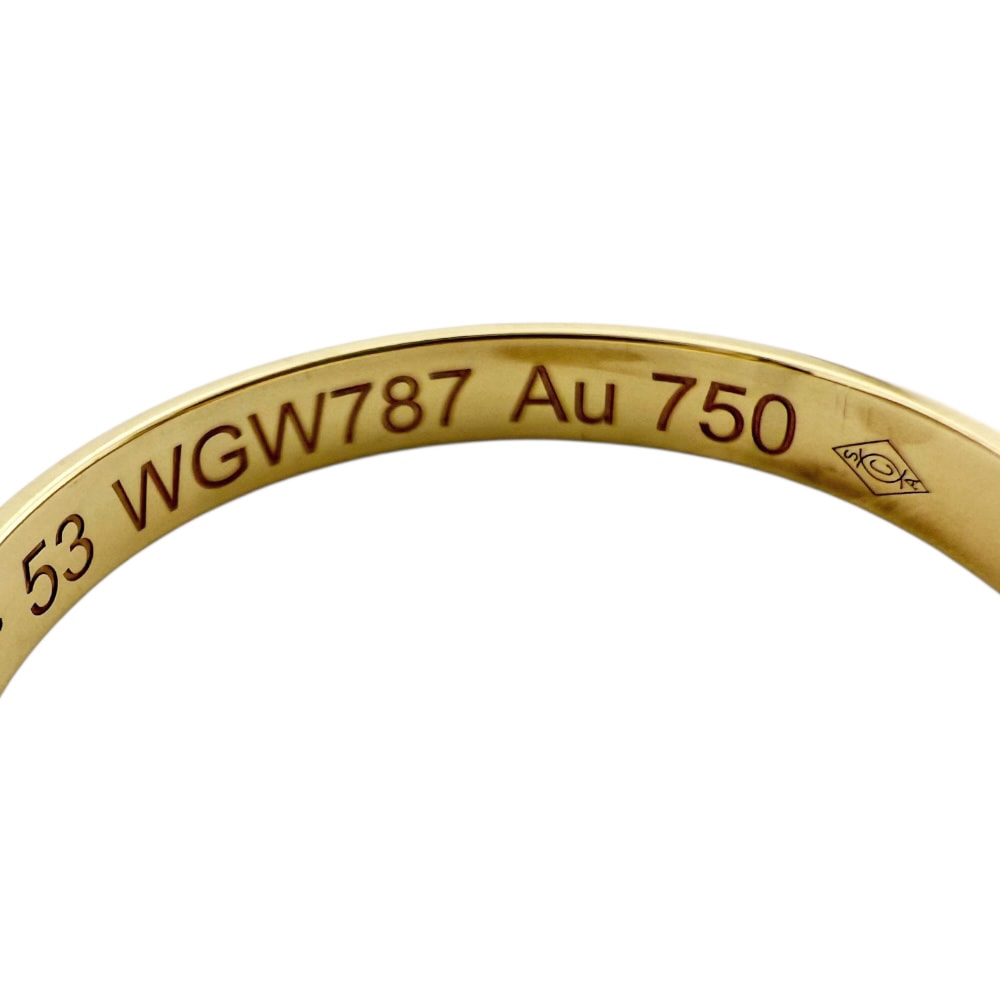 カルティエ ウエディングバンド リング 指輪 13号 18金 K18イエローゴールド CARTIER 中古 美品 カルティエ ウエディングバンド リング 指輪 13号 18金 K18イエローゴールド CARTIER 中古 美品