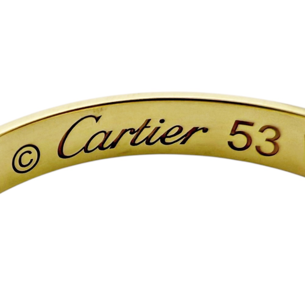 カルティエ ウエディングバンド リング 指輪 13号 18金 K18イエローゴールド CARTIER 中古 美品 カルティエ ウエディングバンド リング 指輪 13号 18金 K18イエローゴールド CARTIER 中古 美品