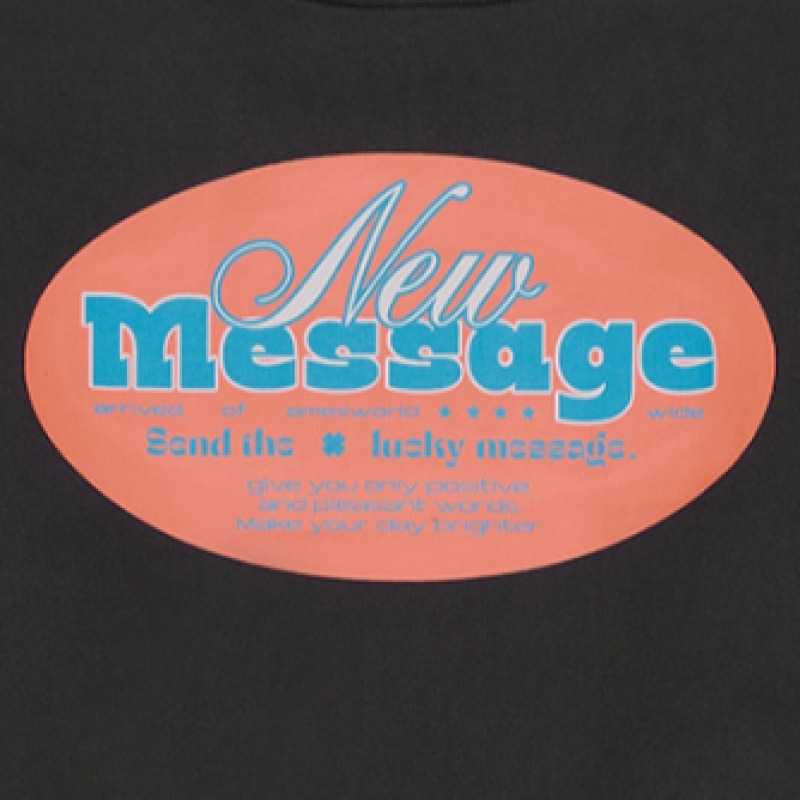 AMES-ワールドワイドニューメッセージスウェットシャツチャコール