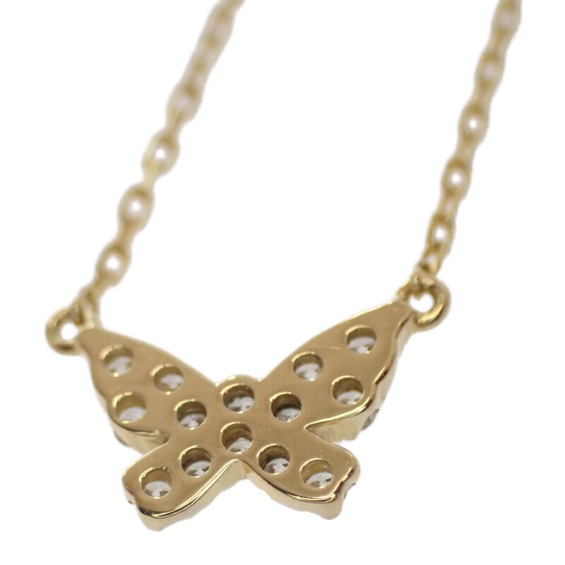 アーカー ネックレス バタフライ K18 ダイヤモンド