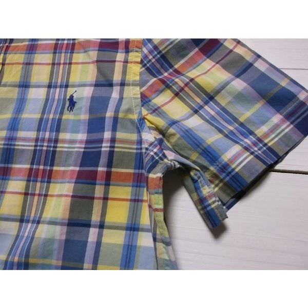 ボーイズサイズ 半袖 ボタンダウンシャツ イエロー boys PR2-043 ボーイズサイズ 半袖 ボタンダウンシャツ イエロー boys PR2-043