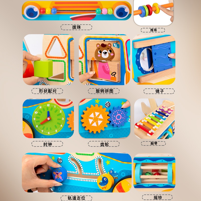 歩きやすいビルディングブロックで歩く幼児と幼い子供ハンドプッシュウォーカーベイビー早期教育目覚まし時計ピアノペアおもちゃ 歩きやすいビルディングブロックで歩く幼児と幼い子供ハンドプッシュウォーカーベイビー早期教育目覚まし時計ピアノペアおもちゃ