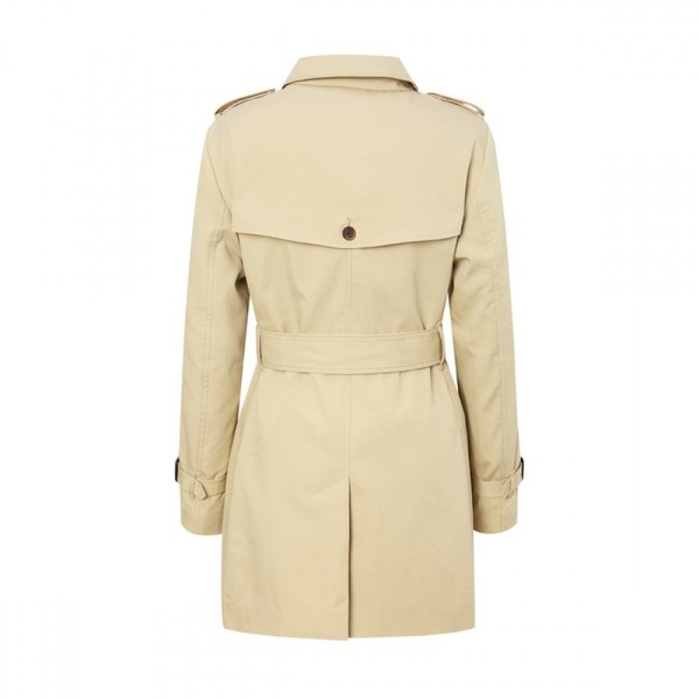 [ヘッジズレディース] 24SSベージュソリッドコットンブレンドトレンチコートWSCO4BC22I2