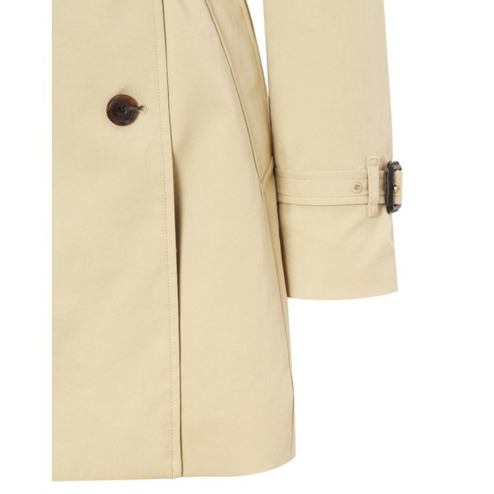 [ヘッジズレディース] 24SSベージュソリッドコットンブレンドトレンチコートWSCO4BC22I2