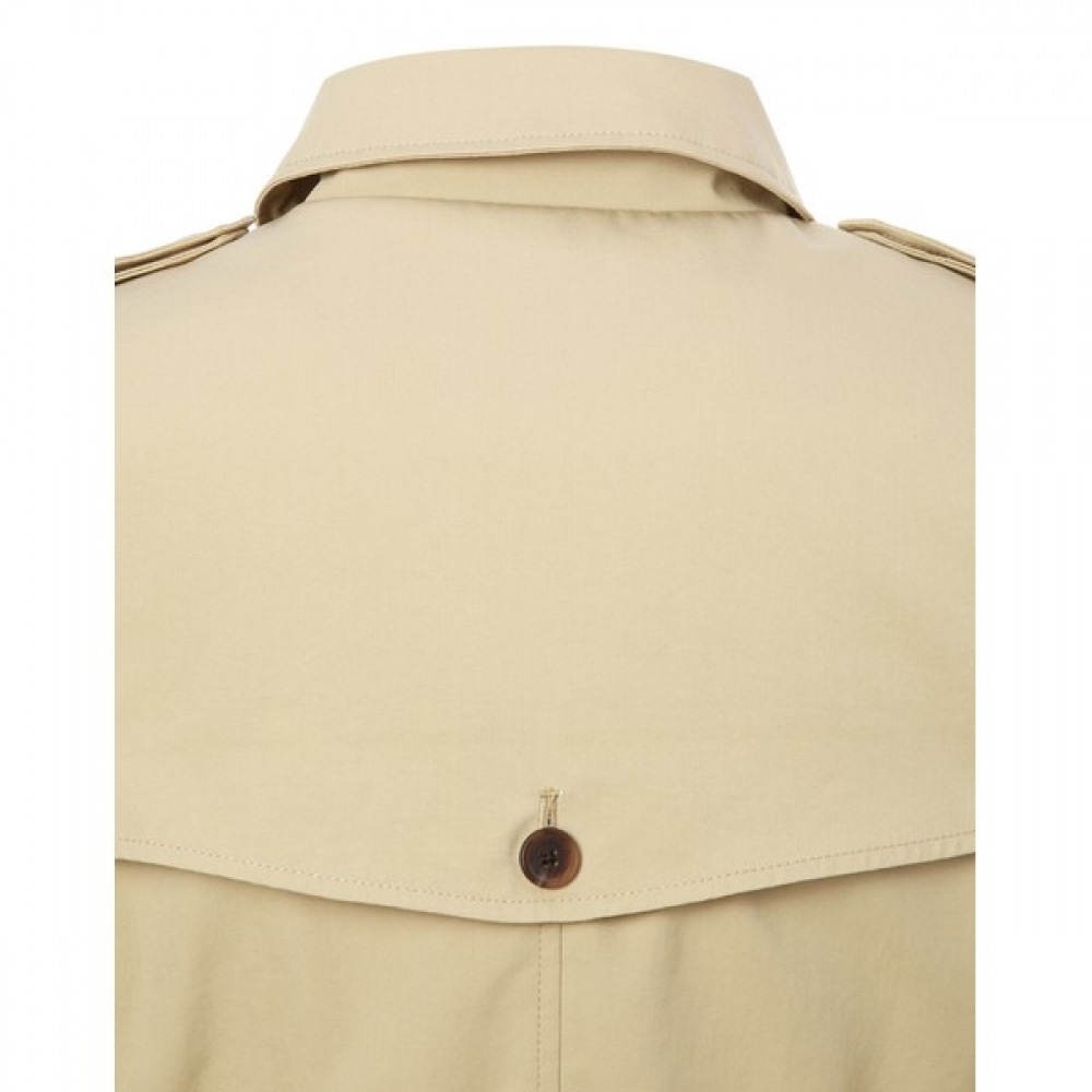 [ヘッジズレディース] 24SSベージュソリッドコットンブレンドトレンチコートWSCO4BC22I2