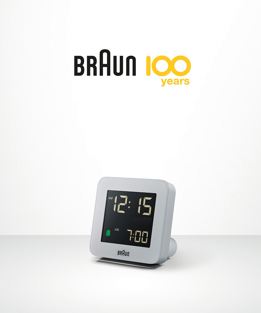 ブラウン 目覚まし時計 BRAUN 100th Anniversary Digital Alarm Clock BC09G