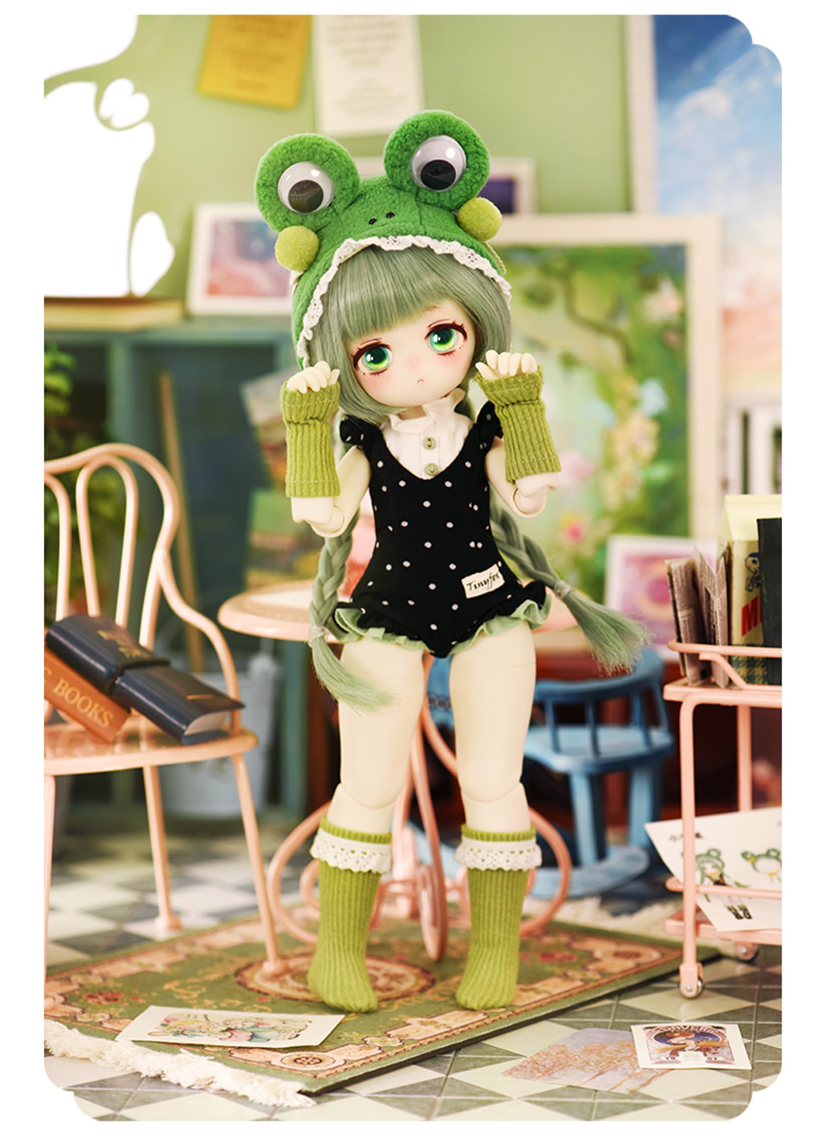 TinyFox 1/6 スケール 球体関節人形 女 キツネ カエル少女 BJDドール 可動 フィギュア 身長27.5CM 仮装 プリンセス風 可愛い PVC&ABS製 TinyFox 1/6 スケール 球体関節人形 女 キツネ カエル少女 BJDドール 可動 フィギュア 身長27.5CM 仮装 プリンセス風 可愛い PVC&ABS製