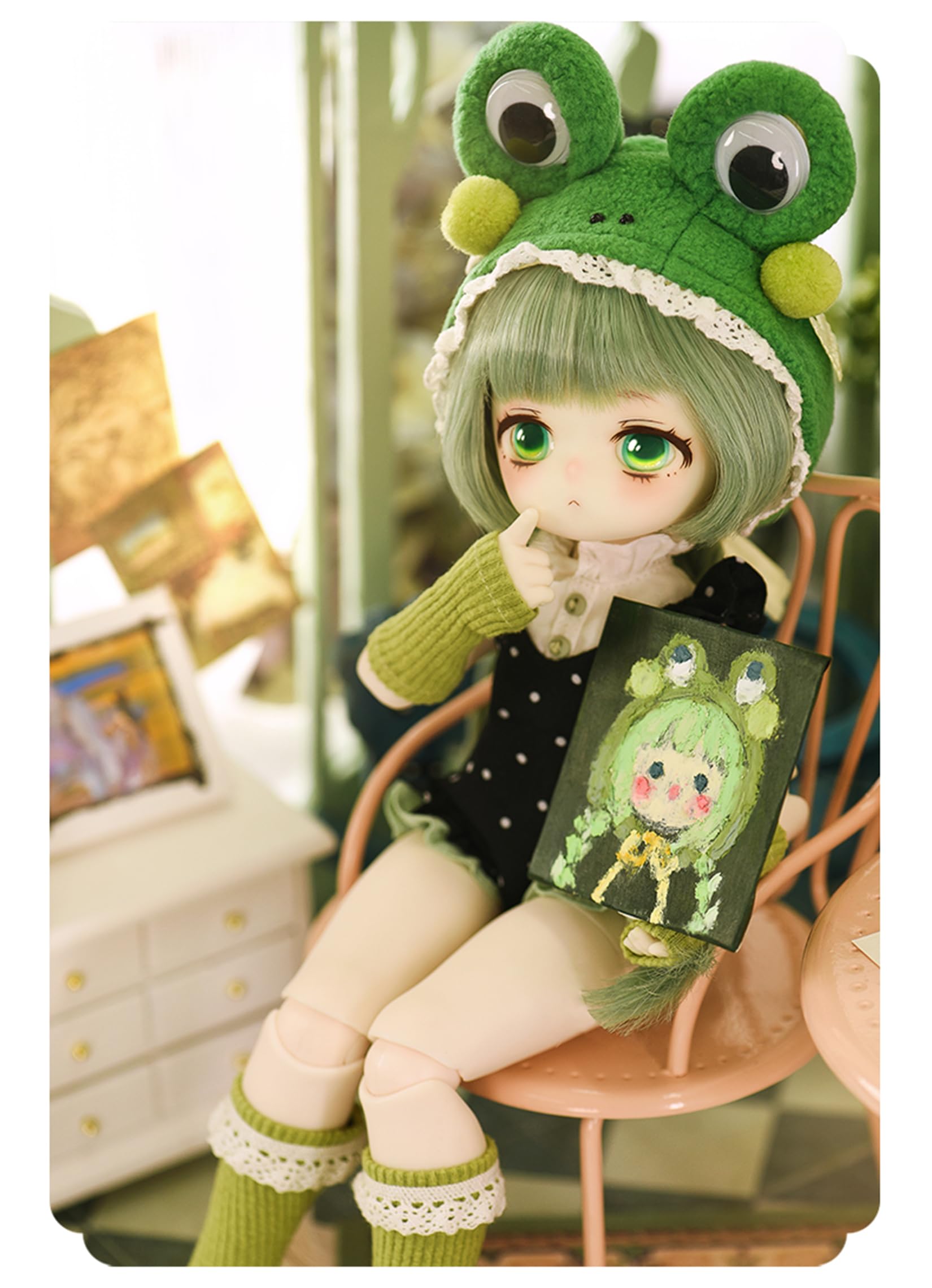 TinyFox 1/6 スケール 球体関節人形 女 キツネ カエル少女 BJDドール 可動 フィギュア 身長27.5CM 仮装 プリンセス風 可愛い PVC&ABS製 TinyFox 1/6 スケール 球体関節人形 女 キツネ カエル少女 BJDドール 可動 フィギュア 身長27.5CM 仮装 プリンセス風 可愛い PVC&ABS製